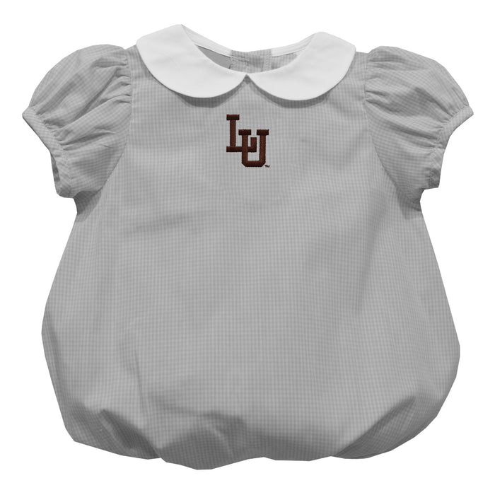 Lehigh University Mountain Hawks Embroidered Gray Girls Baby Bubble Short Sleeve