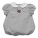 Lehigh University Mountain Hawks Embroidered Gray Girls Baby Bubble Short Sleeve