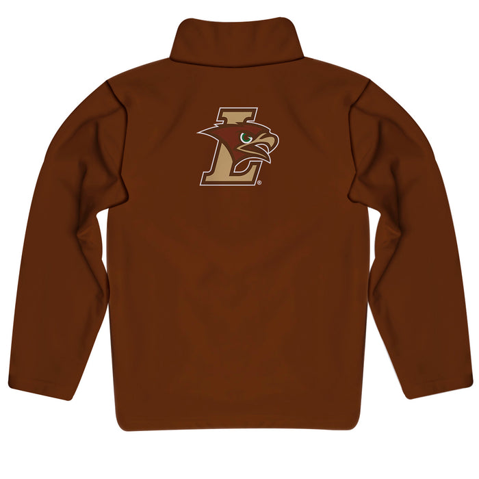 Lehigh University Mountain Hawks Vive La Fete Game Day Solid Brown Quarter Zip Pullover Sleeves - Vive La Fête - Online Apparel Store