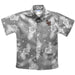 Lehigh University Mountain Hawks Embroidered Gray Hawaiian Short Sleeve Button Down Shirt