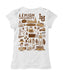 Lehigh University Mountain Hawks Hand Sketched Vive La Fete Impressions Artwork White Girls Cotton Short Sleeve Tee - Vive La Fête - Online Apparel Store