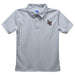 Lehigh University Mountain Hawks Embroidered Gray Short Sleeve Polo Box Shirt