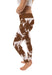 Lehigh University Mountain Hawks Vive La Fete Paint Brush Logo on Waist Women Brown Yoga Leggings - Vive La Fête - Online Apparel Store