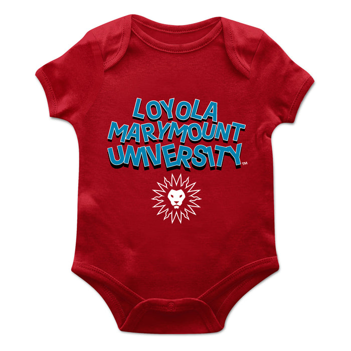 Loyola Marymount Lions Vive La Fete Infant Game Day Red Short Sleeve Bodysuit