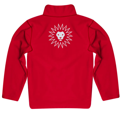 Loyola Marymount Lions Vive La Fete Game Day Solid Red Quarter Zip Pullover Sleeves - Vive La Fête - Online Apparel Store