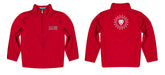 Loyola Marymount Lions Vive La Fete Game Day Solid Red Quarter Zip Pullover Sleeves - Vive La Fête - Online Apparel Store