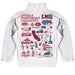 Loyola Marymount Lions Hand Sketched Vive La Fete Impressions Artwork  White Boys Quarter Zip Pullover V1 - Vive La Fête - Online Apparel Store