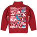 Loyola Marymount Lions Hand Sketched Vive La Fete Impressions Artwork Red Boys Quarter Zip Pullover V1 - Vive La Fête - Online Apparel Store