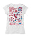 Loyola Marymount Lions Hand Sketched Vive La Fete Impressions Artwork White Girls Cotton Short Sleeve Tee - Vive La Fête - Online Apparel Store