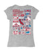 Loyola Marymount Lions Hand Sketched Vive La Fete Impressions Artwork Grey Girls Cotton Short Sleeve Tee - Vive La Fête - Online Apparel Store