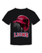 Loyola Marymount Lions Original Dripping Baseball Helmet Black T-Shirt Cotton by Vive La Fete