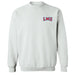 Loyola Marymount Lions Hand Sketched Vive La Fete Impressions Artwork White Crew Neck Sweatshirt for Women