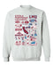 Loyola Marymount Lions Hand Sketched Vive La Fete Impressions White Cotton Crewneck Sweatshirt for Women