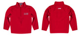 Loyola Marymount Lions Vive La Fete Logo and Mascot Name Womens Red Quarter Zip Pullover - Vive La Fête - Online Apparel Store