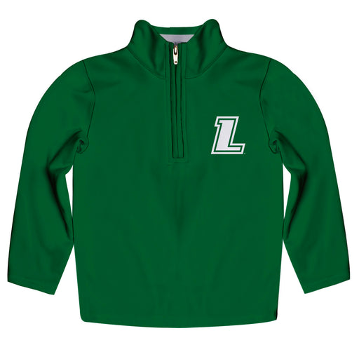 Loyola University Maryland Greyhounds Vive La Fete Game Day Solid Green Quarter Zip Pullover Sleeves