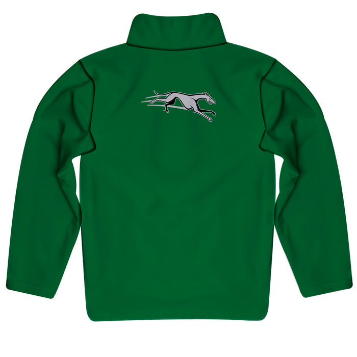 Loyola University Maryland Greyhounds Vive La Fete Game Day Solid Green Quarter Zip Pullover Sleeves - Vive La Fête - Online Apparel Store