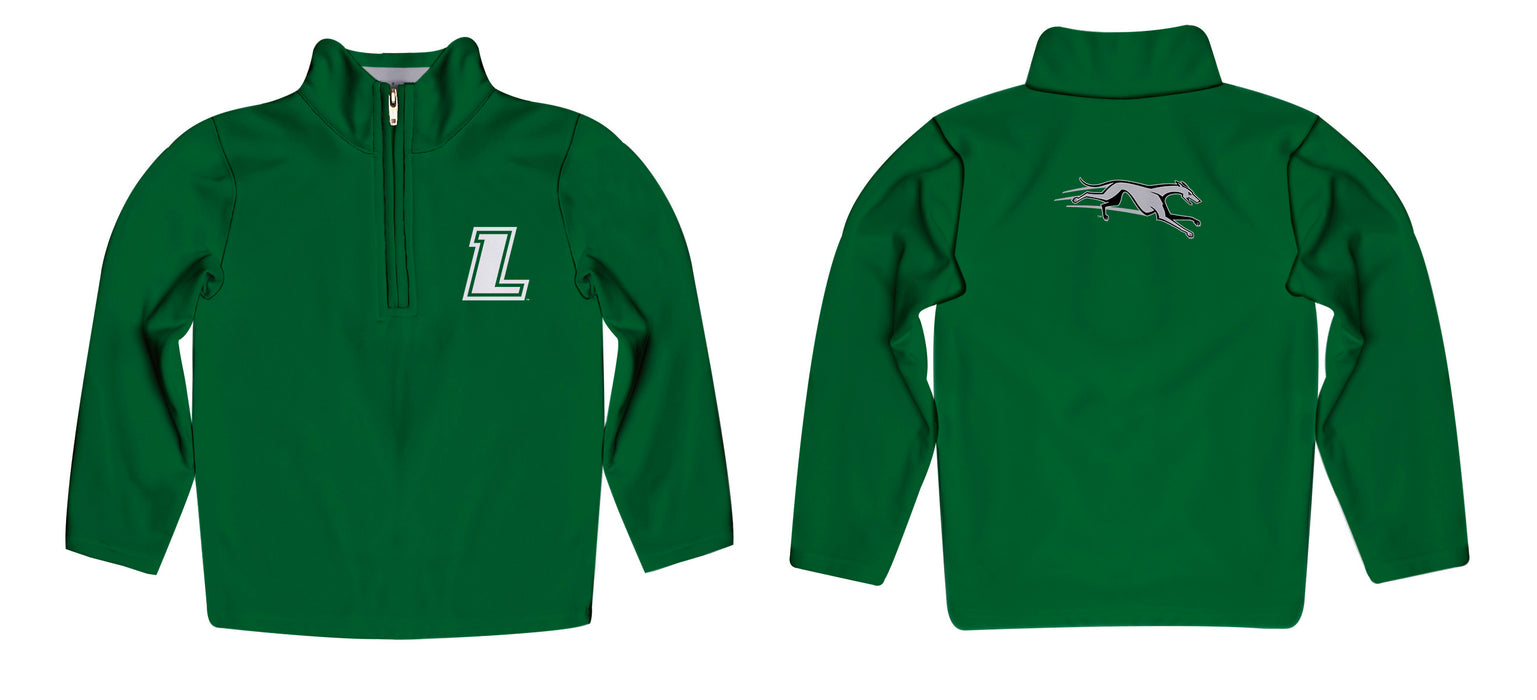 Loyola University Maryland Greyhounds Vive La Fete Game Day Solid Green Quarter Zip Pullover Sleeves - Vive La Fête - Online Apparel Store