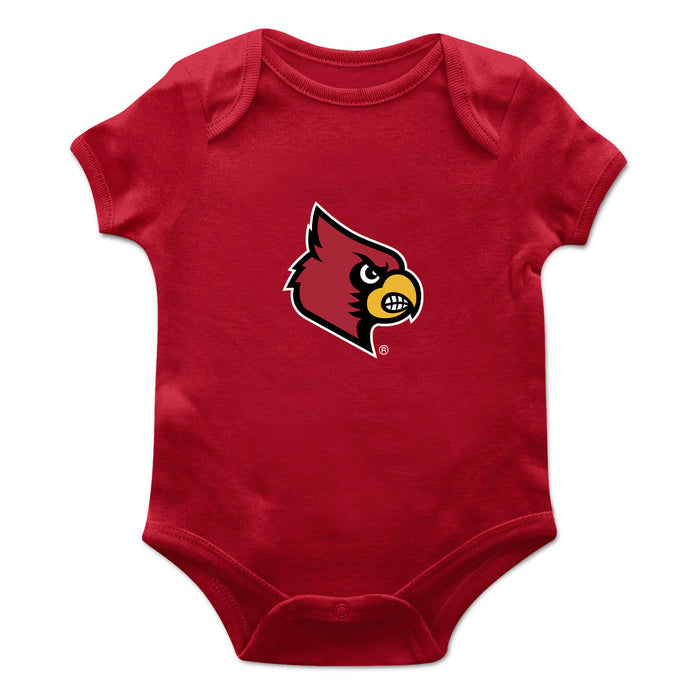 Louisville Cardinals Cotton Short Sleeve Bodysuit Red