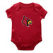 Louisville Cardinals Cotton Short Sleeve Bodysuit Red