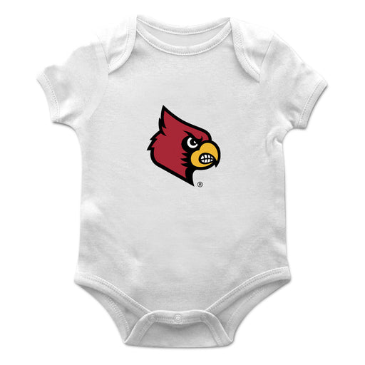 Louisville Cardinals Cotton Short Sleeve Bodysuit White