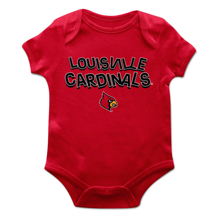 University of Louisville Cardinals Vive La Fete Infant Game Day Red Short Sleeve Bodysuit
