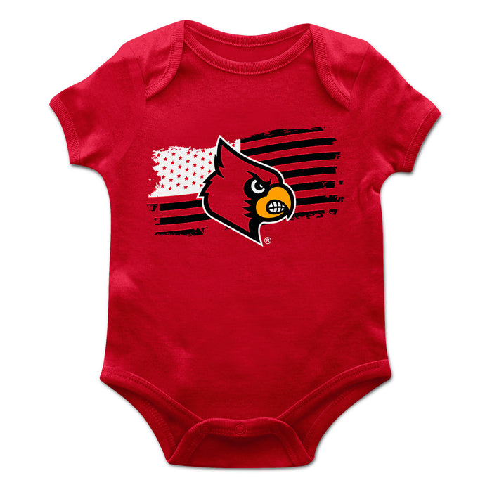 University of Louisville Cardinals Vive La Fete Infant Game Day Red Short Sleeve Bodysuit