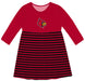 University of Louisville Cardinals Vive La Fete Girls Game Day Long Sleeve Red Stripe on Skirt - Vive La Fête - Online Apparel Store