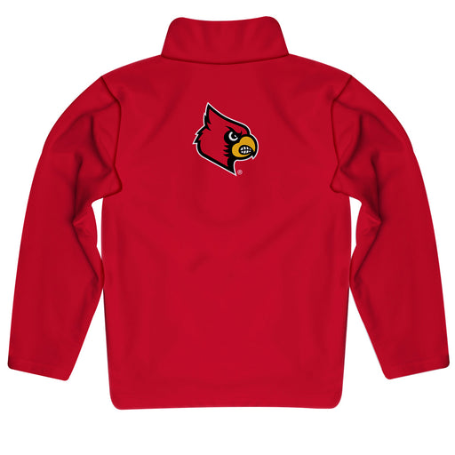 University of Louisville Cardinals Vive La Fete Game Day Solid Red Quarter Zip Pullover Sleeves - Vive La Fête - Online Apparel Store