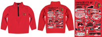 University of Louisville Cardinals Hand Sketched Vive La Fete Impressions Artwork Red Boys Quarter Zip Pullover V1 - Vive La Fête - Online Apparel Store