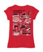 University of Louisville Cardinals Hand Sketched Vive La Fete Impressions Artwork Red Girls Cotton Short Sleeve Tee - Vive La Fête - Online Apparel Store