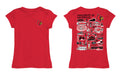 University of Louisville Cardinals Hand Sketched Vive La Fete Impressions Artwork Red Girls Cotton Short Sleeve Tee - Vive La Fête - Online Apparel Store