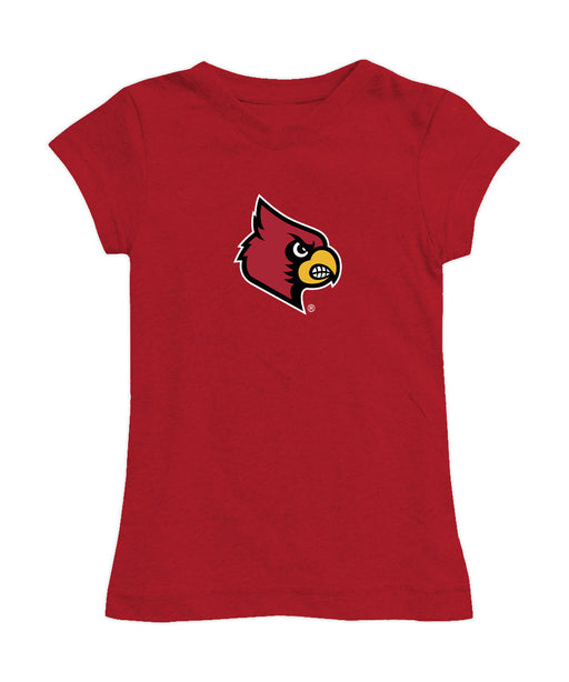 Louisville Cardinals Girl´s Fitted Cotton T-shirt Red