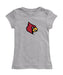 Louisville Cardinals Girl´s Fitted Cotton T-shirt Grey