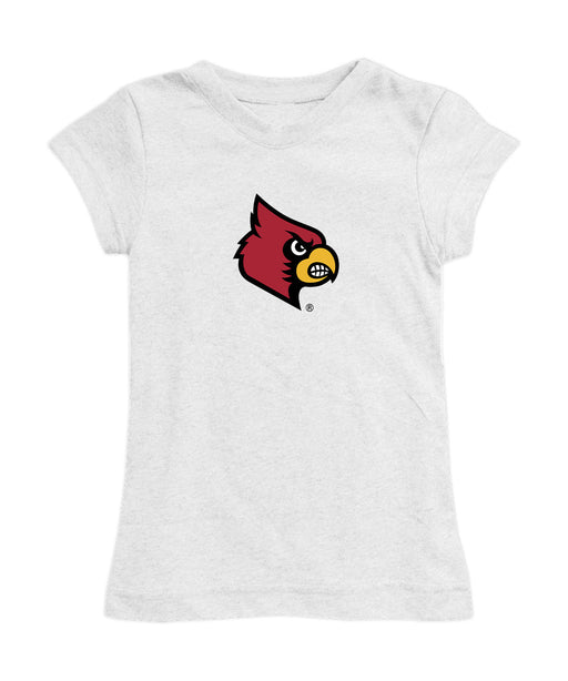 Louisville Cardinals Girl´s Fitted Cotton T-shirt White
