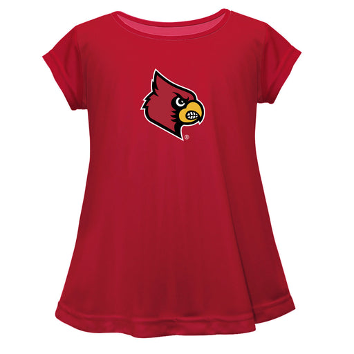 Louisville Cardinals Short Sleeve Youth Cotton Top Red