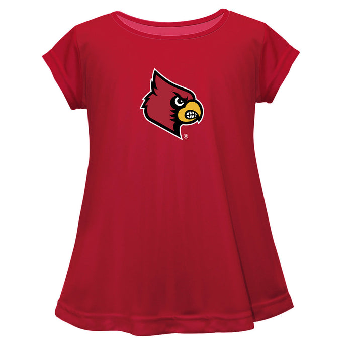 Louisville Cardinals Short Sleeve Youth Cotton Top Red
