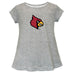 Louisville Cardinals Short Sleeve Youth Cotton Top Grey