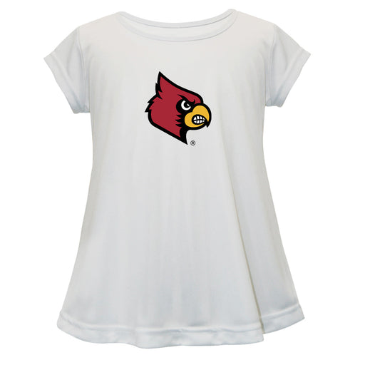 Louisville Cardinals Short Sleeve Youth Cotton Top White