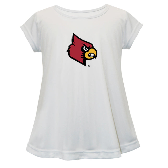 Louisville Cardinals Short Sleeve Youth Cotton Top White