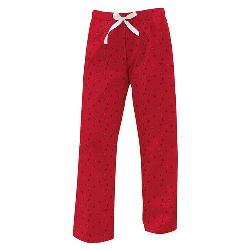 Louisville Cardinals Vive La Fete Game Day All Over Logo Women Red Lounge Pants