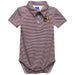 Loyola University Chicago Ramblers Embroidered Maroon Stripes Stripe Knit Polo Onesie