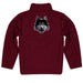 Loyola University Chicago Ramblers Vive La Fete Game Day Solid Maroon Quarter Zip Pullover Sleeves - Vive La Fête - Online Apparel Store