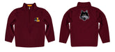 Loyola University Chicago Ramblers Vive La Fete Game Day Solid Maroon Quarter Zip Pullover Sleeves - Vive La Fête - Online Apparel Store