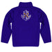 LSU Shreveport LSUS Pilots Vive La Fete Game Day Solid Purple Quarter Zip Pullover Sleeves - Vive La Fête - Online Apparel Store