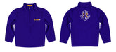 LSU Shreveport LSUS Pilots Vive La Fete Game Day Solid Purple Quarter Zip Pullover Sleeves - Vive La Fête - Online Apparel Store