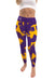 LSU Shreveport LSUS Pilots Vive La Fete Paint Brush Logo on Waist Women Purple Yoga Leggings