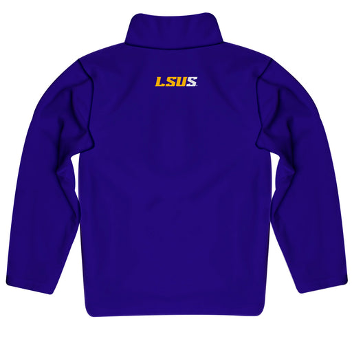 LSU Shreveport Pilots Vive La Fete Logo and Mascot Name Womens Purple Quarter Zip Pullover - Vive La Fête - Online Apparel Store