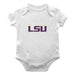 LSU Tigers Cotton Short Sleeve Bodysuit White