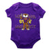 LSU Tigers Vive La Fete Infant Game Day Purple Short Sleeve Bodysuit