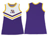 LSU Tigers Sleeveless Cheerleader A Line Dress White and Purple - Vive La Fête - Online Apparel Store